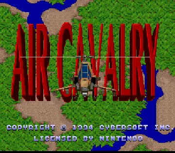 Air Cavalry (USA) screen shot title